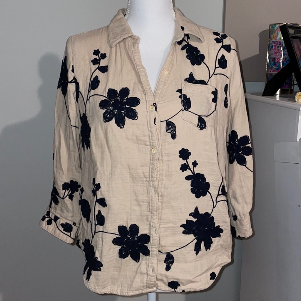 Button Down With Flowers